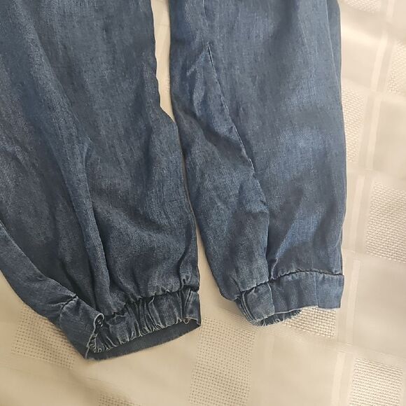 Blue Ankle Cropped Casual Pants - Picture 9 of 16